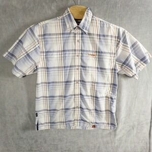 Simms Fly Fishing Plaid Short Sleeve Shirt Mens M‎ Lake Outdoor Gorpcore Boating